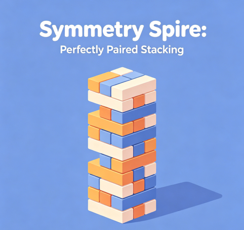 Symmetry Spire: Perfectly Paired Stacking