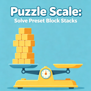 Puzzle Scale: Solve Preset Block Stacks