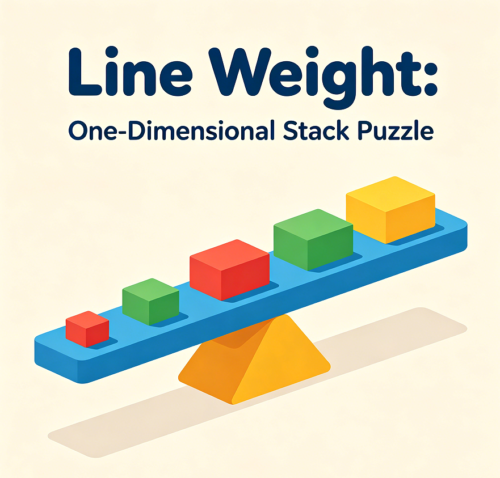 Line Weight: One‑Dimensional Stack Puzzle